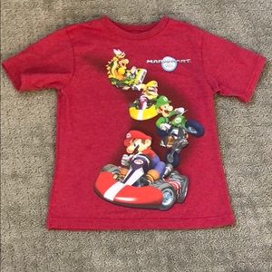 Mario Kart Wii boys red medium shirt age 6-8